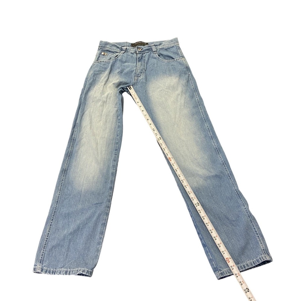 Southpole 4180 Jeans Mens‎ 34x34 Blue Light Wash Baggy Wide Leg Y2K Skate VTG - Picture 4 of 9